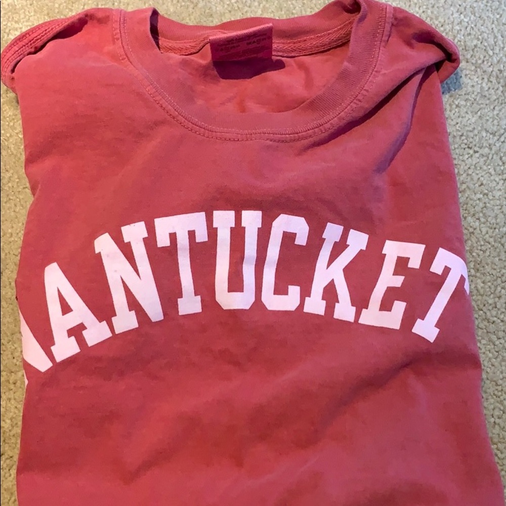 Red Nantucket oversized t-shirt